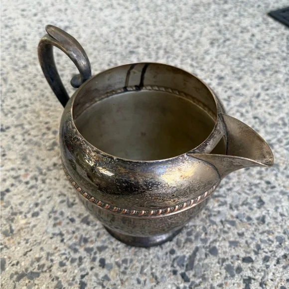 Antique Silver & Copper Pitcher - Picture 6 of 8